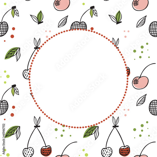 Vector berry vertical banners set. Raspberry, cherry, strawberry, black currant. Design for sweets and pastries filled with berry, candy, dessert menu, health care products. With place for text