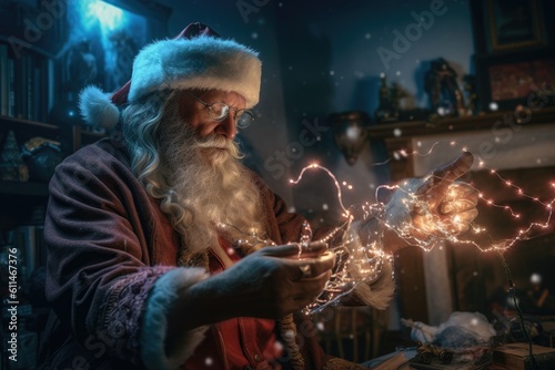 Santa Claus - christmas magic - Illustration created with generative ai
