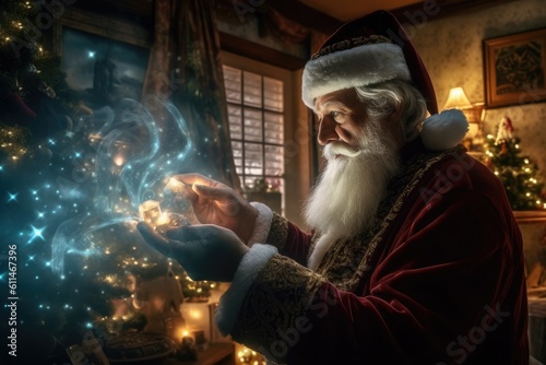Santa Claus - christmas magic - Illustration created with generative ai
