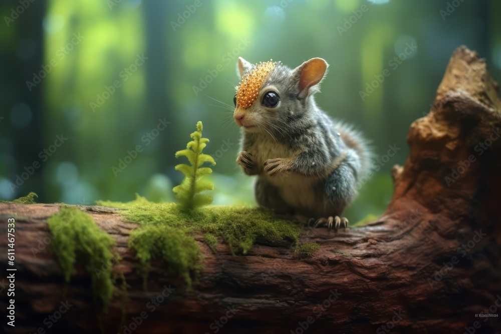 Cute Animals in Natural Habitat. Generative AI Cute Animals in Natural Habitat. Generative AI