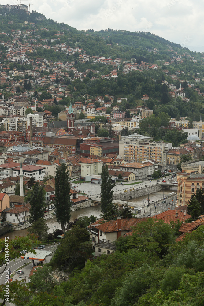 Panorama view of Sarajevo 