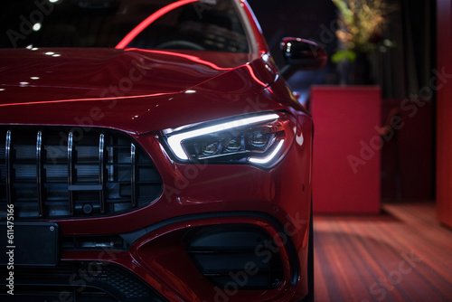 Detail of a beauty and fast sports car.