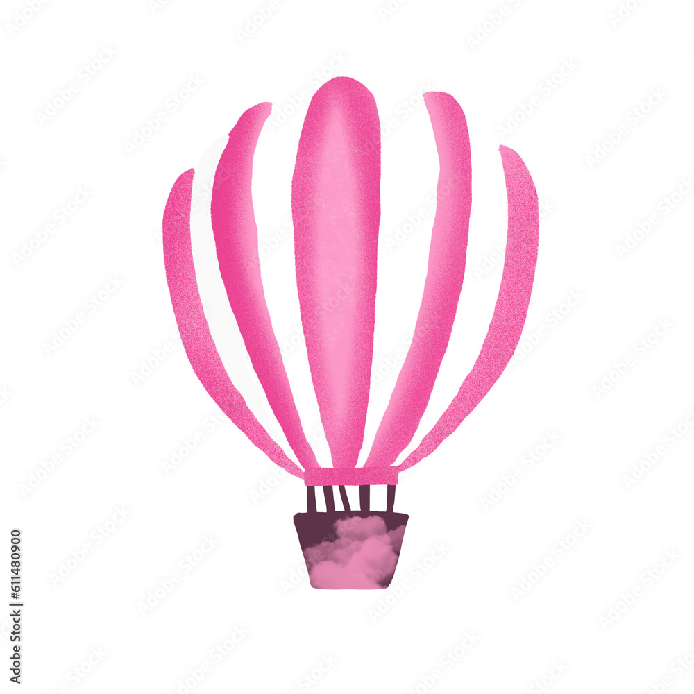 Fototapeta premium hot air balloon in blue sky