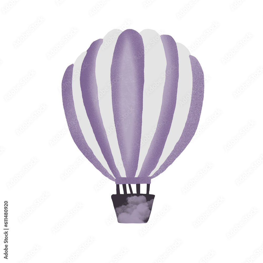 Fototapeta premium hot air balloon in blue sky