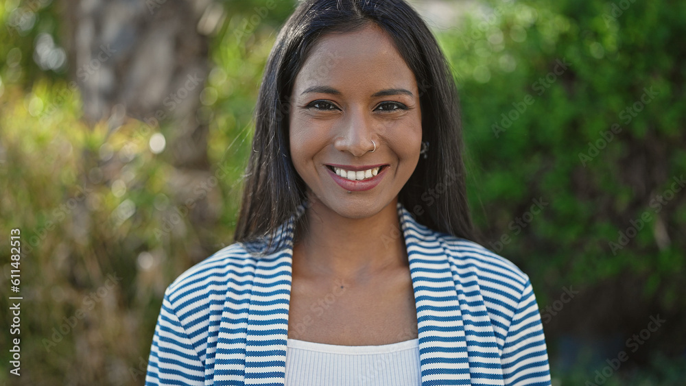 African american woman smiling confident standing at park African american woman smiling confident standing at park