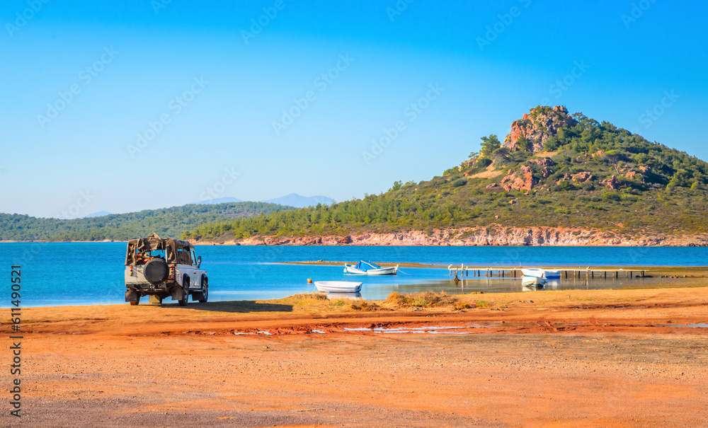 Beautiful sea landscape near city Ayvalik, Turkey