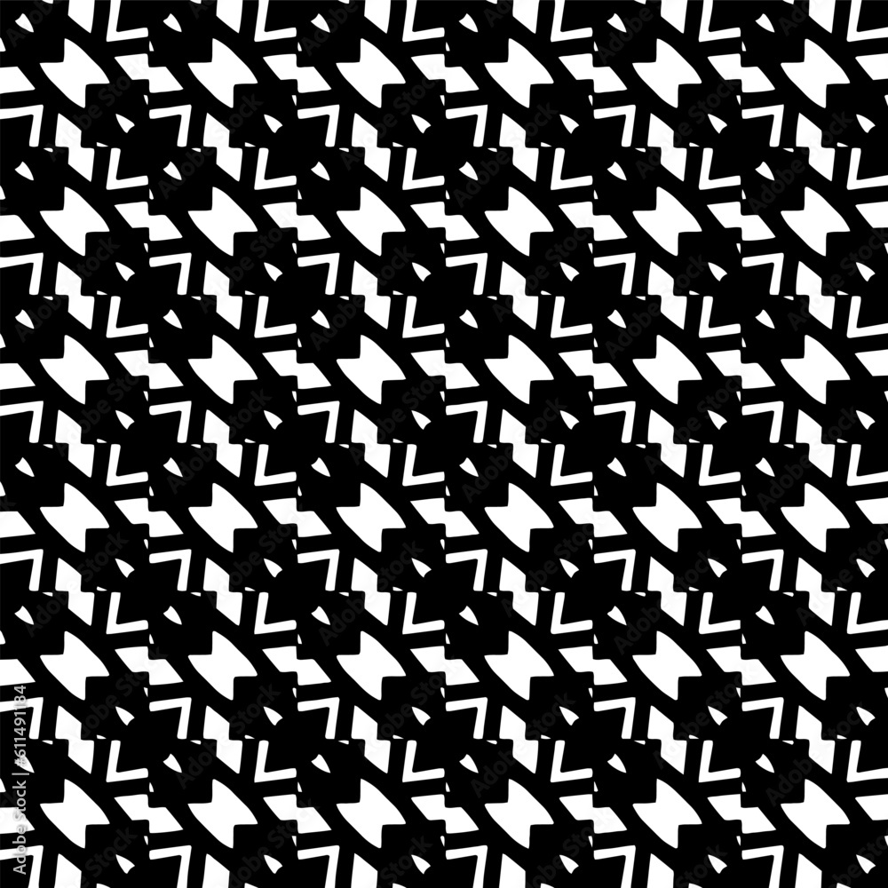 Grunge background with abstract shapes. Black and white texture. Seamless monochrome repeating pattern for decor, fabric, cloth. Grunge background with abstract shapes. Black and white texture. Seamless monochrome repeating pattern for decor, fabric, cloth.