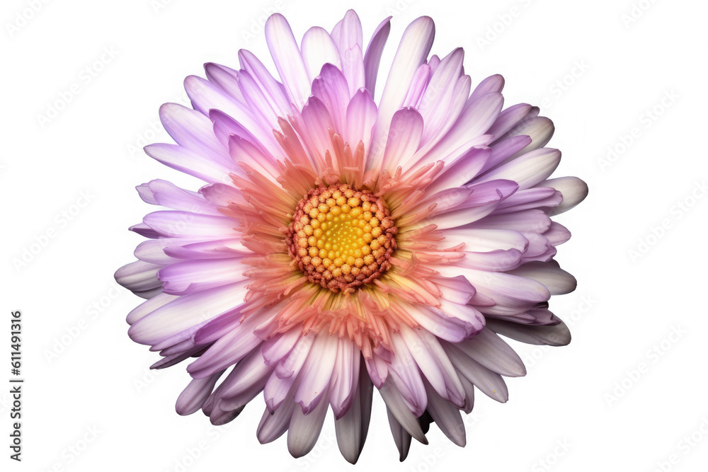 Aster Flower Tropical Garden Nature on White background, HD