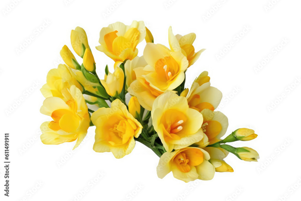 Obraz premium Foxglove Flower Tropical Garden Nature on White background, HD