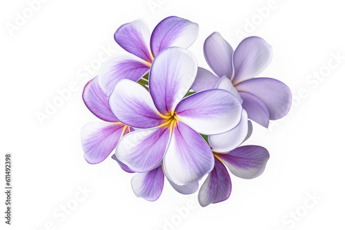 Lilac Flower Tropical Garden Nature on White background  HD