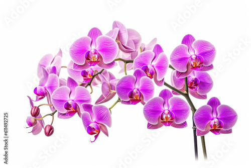 Orchid Flower Tropical Garden Nature on White background  HD