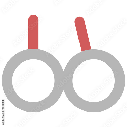 A well-designed icon of gymnastic rings 