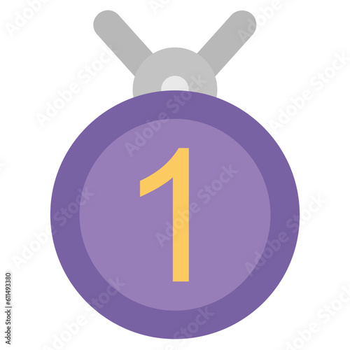 Ready to use icon of position medal 