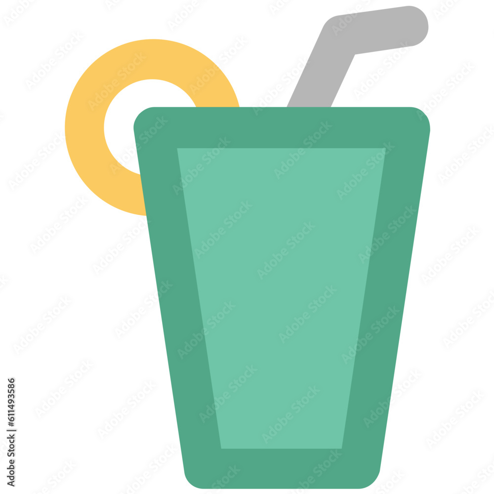 Refreshing drink, icon of lemonade Refreshing drink, icon of lemonade