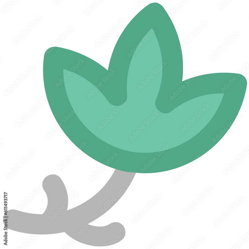 Blooming flower icon with scalability 