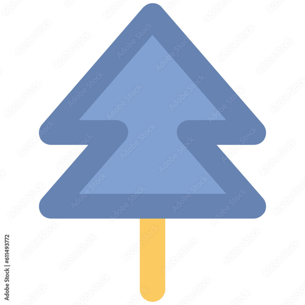 An icon of ice cone, frozen dessert An icon of ice cone, frozen dessert