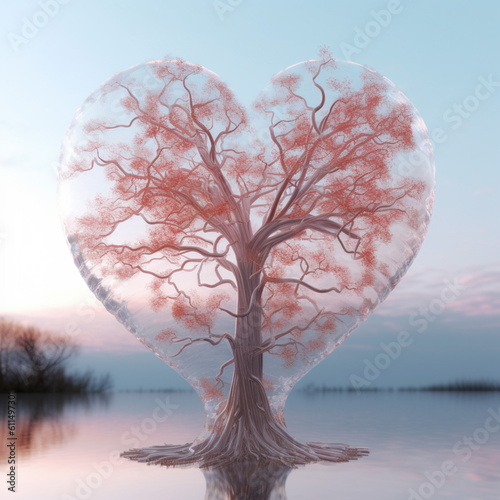 treeheart in the winter photo