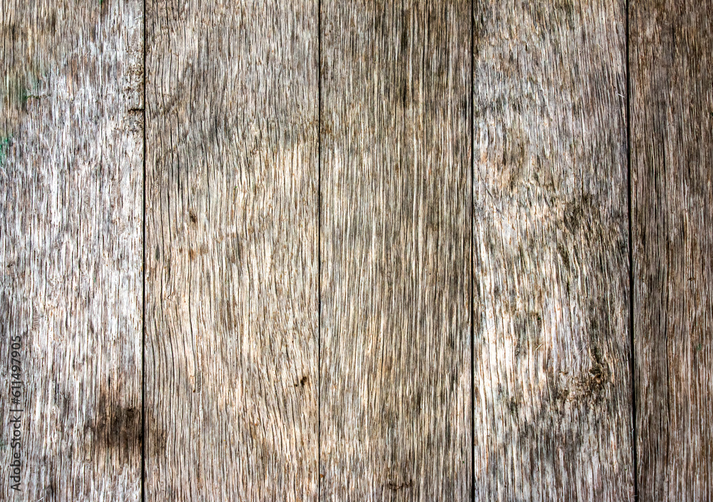 Fototapeta premium Wood texture. Wooden boards. Background. Striped wooden table Close-up. Old table or floor.