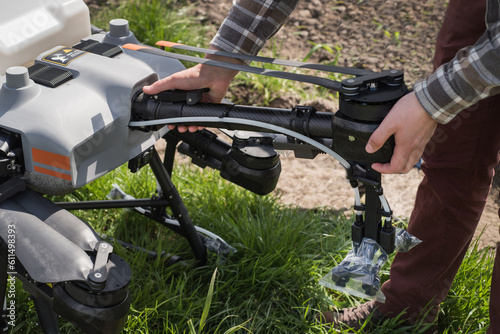 service of a new agricultural drone, internal utensils, smart agriculture
