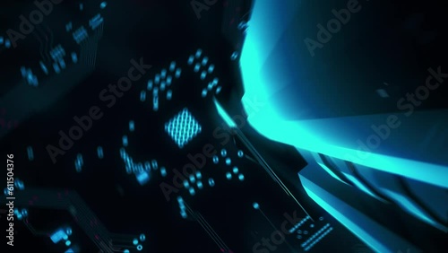 Wallpaper Mural Metaverse Cyberspace with digital technology hitech concept Torontodigital.ca