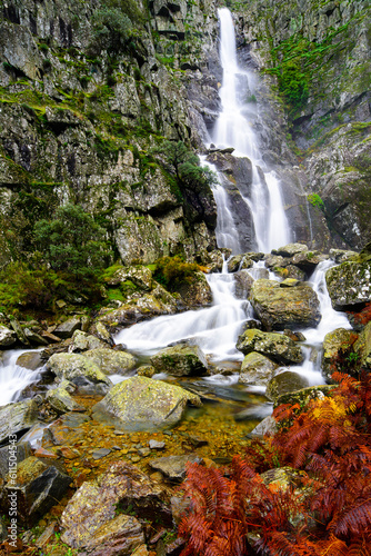 Pure water waterfall in Las Hurdes  Meancera waterfall