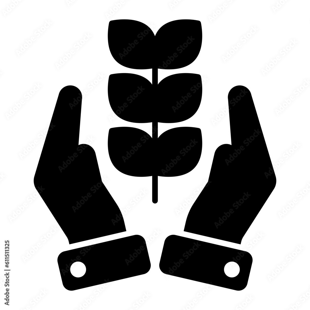 Fototapeta premium Organic Glyph Icon