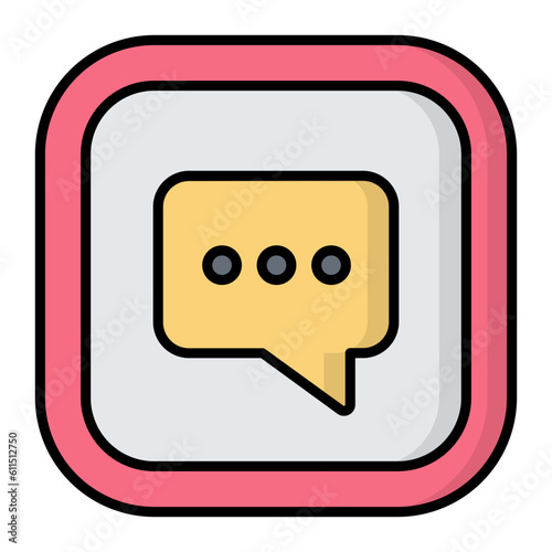 Chatting Line Color Icon