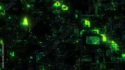 Abstract data technology glow background