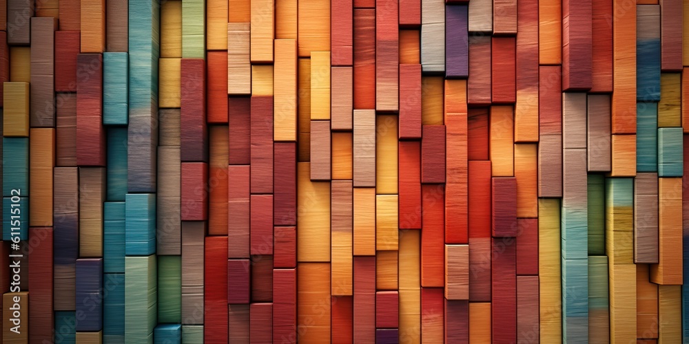 Abstract colorful blocks background, generative ai Abstract colorful blocks background, generative ai