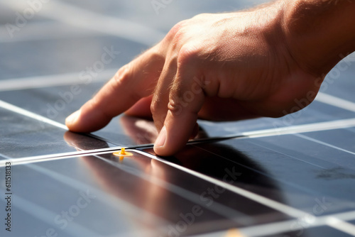 Power of the Sun with Photovoltaic Panels: Embrace Solar Energy and Eco-Friendly Solutions! Explore the World of Photovoltaics, Unlocking the Potential of Solar Power and Clean Energy, Generative Ai
