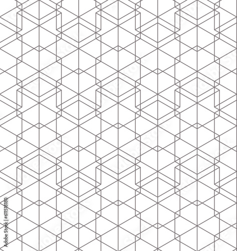 seamless geometric pattern in simple style. Line element