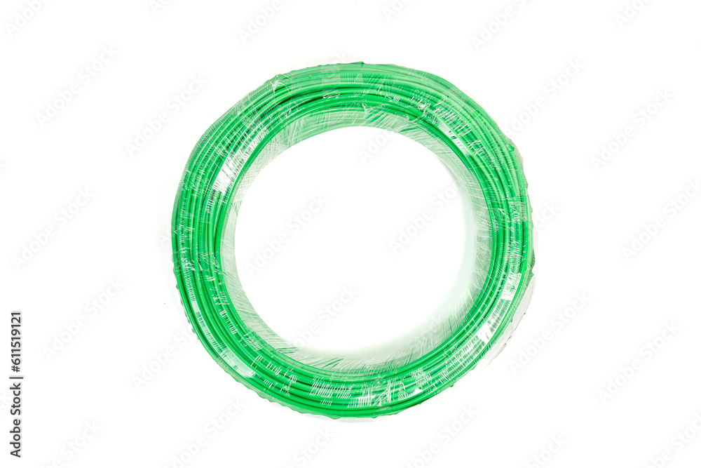 Coil of electrical wire isolated on white background
Coil of electrical wire isolated on white background