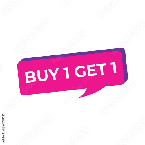 Buy 1 get 1 free design template