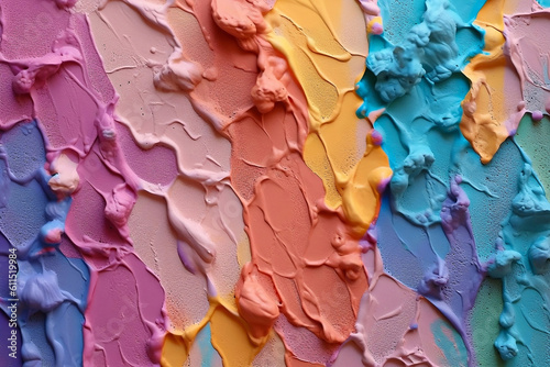 Colorful plaster texture. Generative AI.