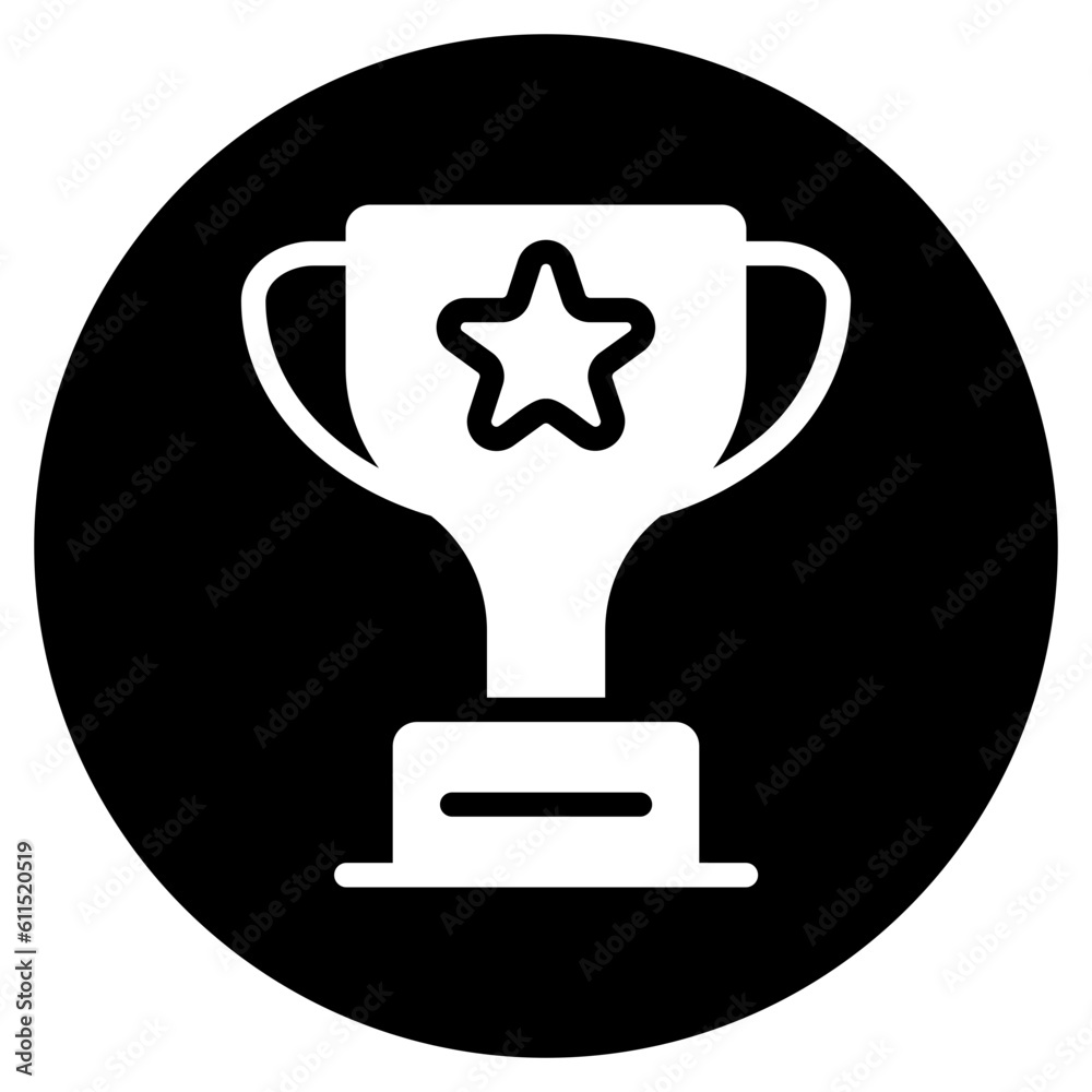 trophy glyph icon