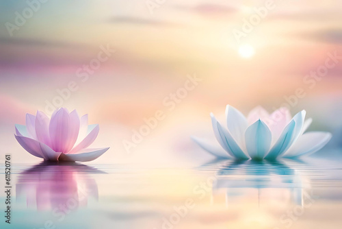 A peaceful bokeh background, with soft and gentle out-of-focus lights in pastel tones, evoking a sense of tranquility and serenity