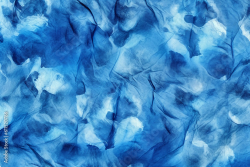 Cyanotype, fabric, background, blue. AI generative