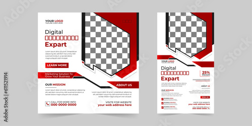 Modern Business Social media post and Stories banner set for Digital Marketing agency Corporate promotion ads sales and discount vector template design.