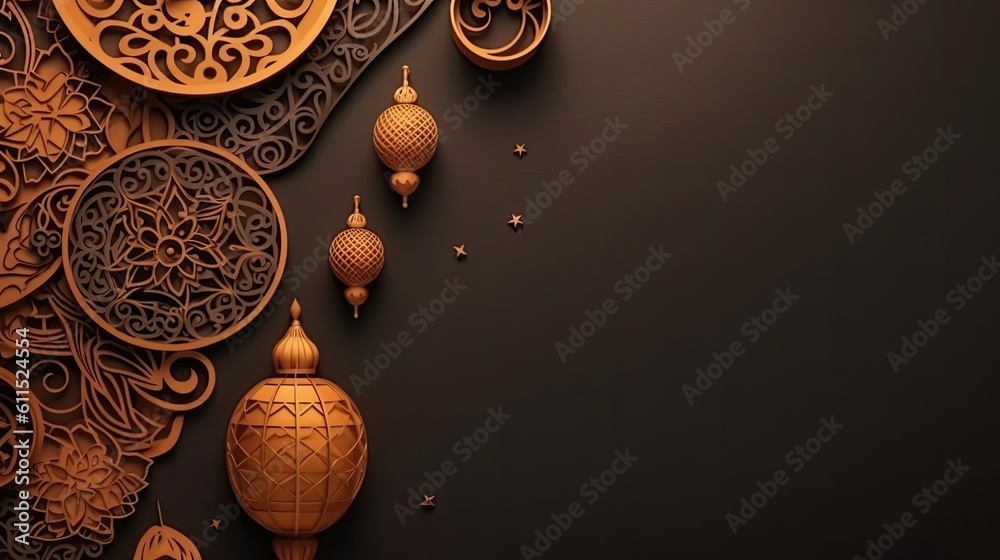 Obraz premium Perfect Concept Design background for Ramadan sale banner