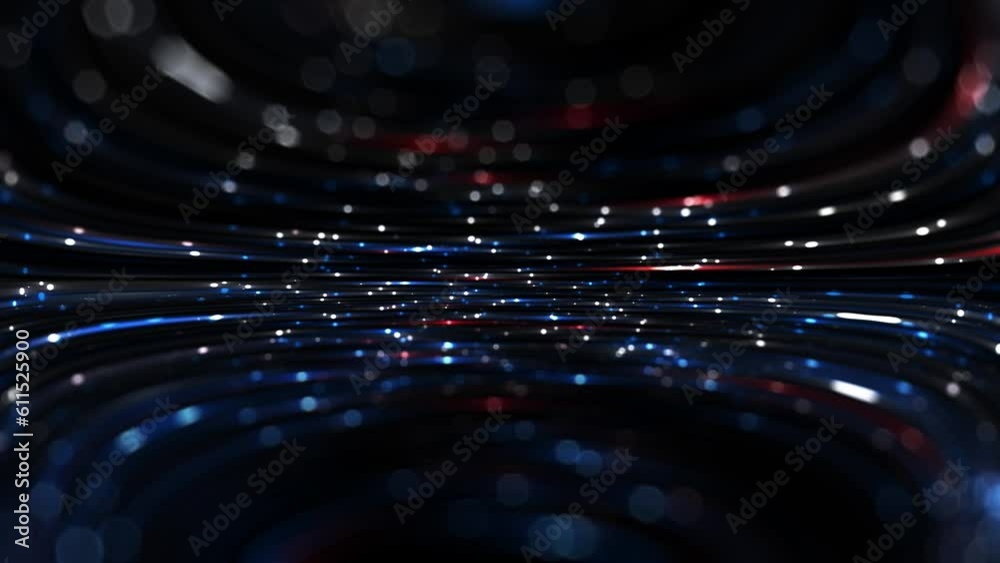 Luminous Display of Abstract Light and Motion. Vibrant and dynamic abstract glow and bokeh with smooth, captivating motion.  modern energy and captivating effect. 3D render, 4K loop