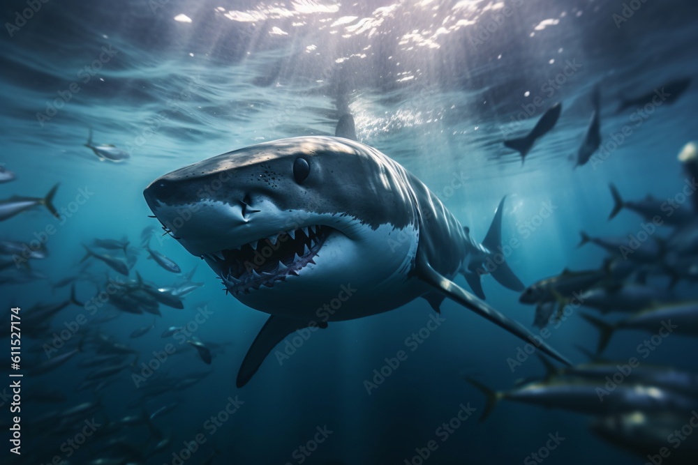 Fototapeta premium A AI generated shark