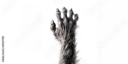Obraz na plátně furry scary monster  werewolf paw
