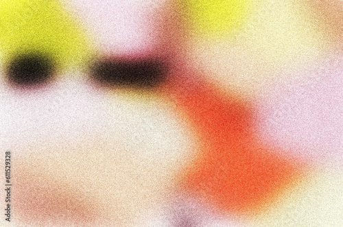 Abstract blurred grainy gradient background texture. Colorful digital grain soft noise effect pattern. Lo-fi multicolor vintage retro. VHS Glitch Texture	
