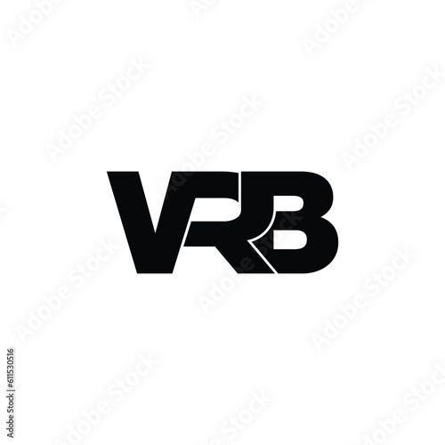 VRB letter monogram logo design vector
