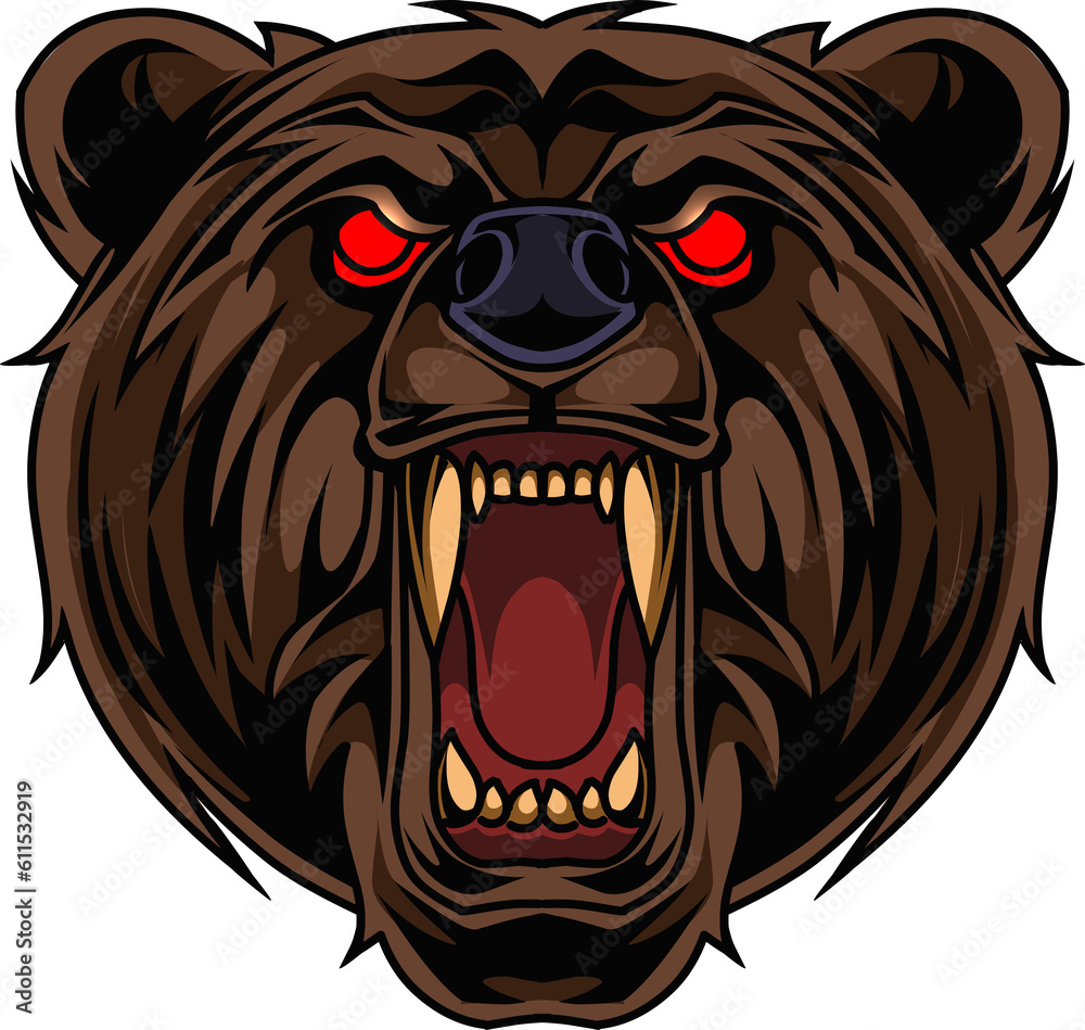 Bear esport mascot logo design Bear esport mascot logo design