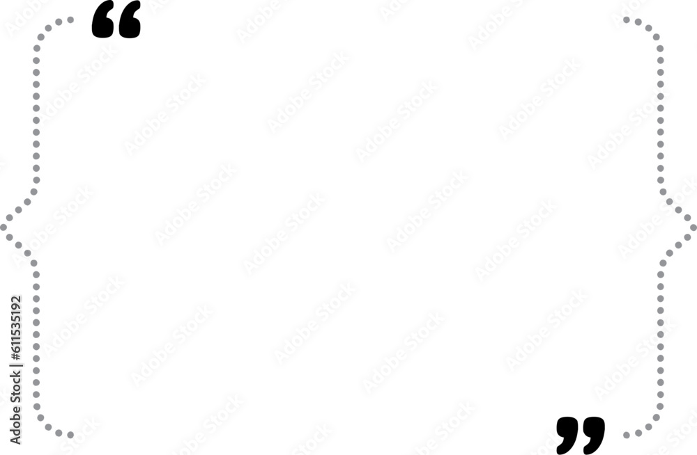 Quote Box Dotted Frame Template Quote Box Dotted Frame Template