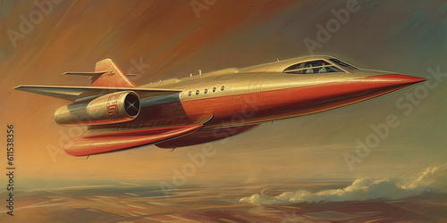 supersonic airplane from 70s photo