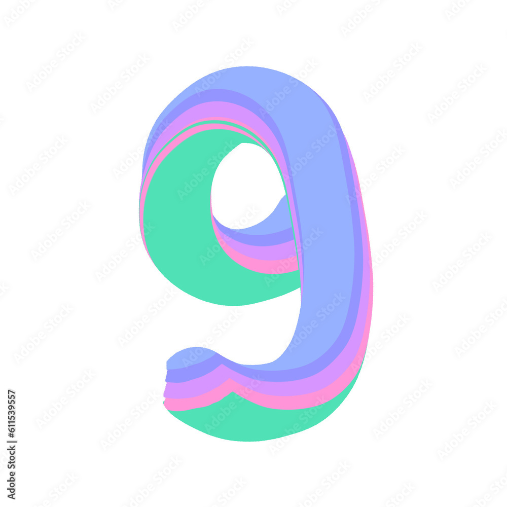 3d colorful letter a 3d colorful letter a