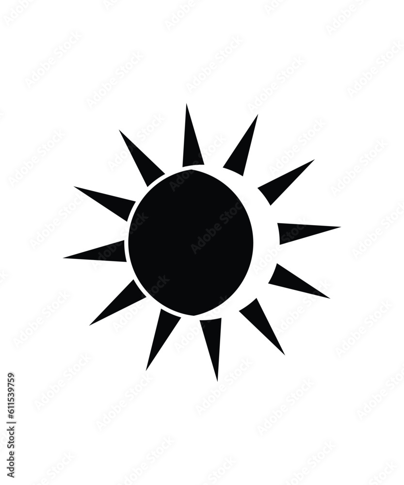 sun icon, vector best flat icon.