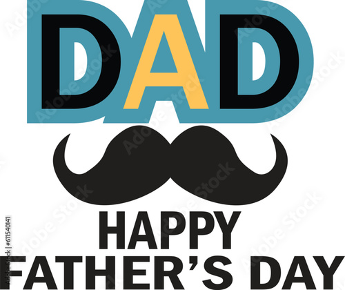 happy fathers day text design